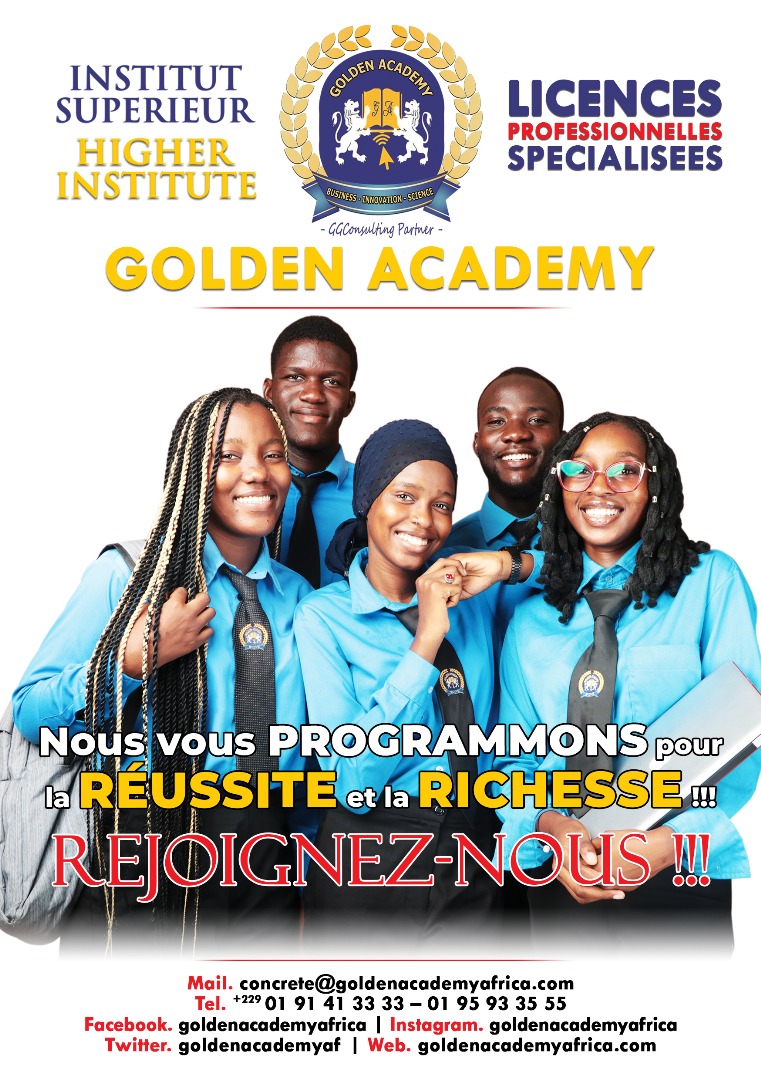 admission université privée Bénin GOLDEN ACADEMY